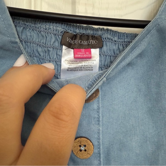 NWT Blue Button-Up Kids Top - Picture 3 of 5